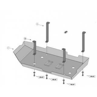 PROTEGE CARTER OPEL MOVANO 2022  AUJOURD'HUI RESERVOIR AD BLUE ACIER 2 mm - AccessAuto4x4