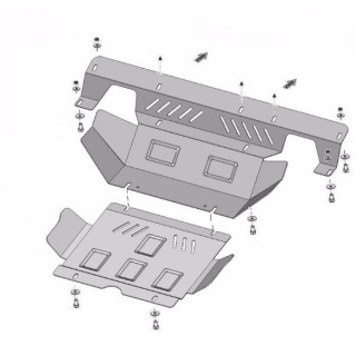 PROTEGE CARTER TOYOTA HILUX REVO 2016 2025 MOTEUR RADIATEUR ACIER 3 mm