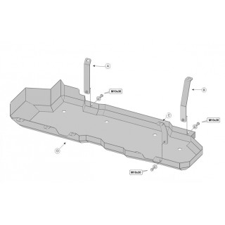 PROTEGE CARTER TOYOTA LAND CRUISER 120 2002 2009 RESERVOIR CARBURANT ACIER 2 mm