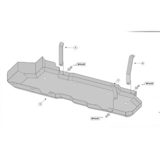 PROTEGE CARTER TOYOTA LAND CRUISER 150 2010 2025 RESERVOIR CARBURANT ACIER 2 mm