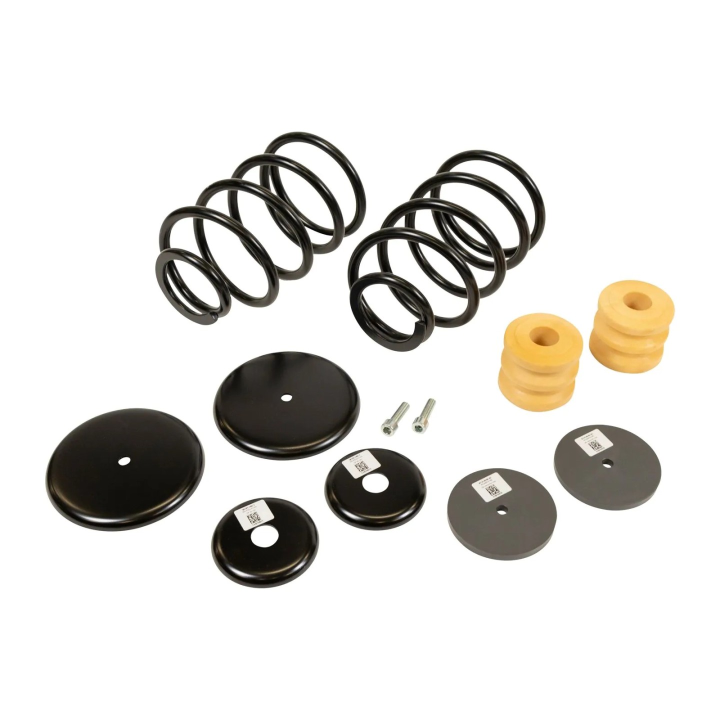 Lot De 4 Coussinets Amortisseurs Caoutchouc Pour Ressorts Hélicoïdaux - Améliore Confort Et Stabilité Voiture - Noir - Kit Anti-Vibrations