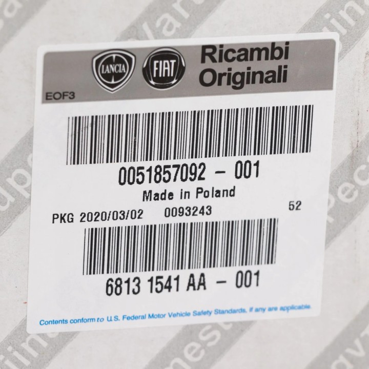 Fusée arriere gauche origine Fiat 500 1.4 Abarth 500 REF 51857092 Fusée arriere gauche origine Fiat 500 1.4 Abarth 500 REF 51857092