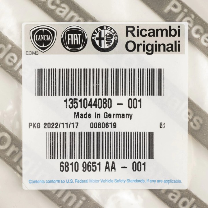 Tuyau de suspension pneumatique origine Fiat Ducato 2006+ Tuyau de suspension pneumatique origine Fiat Ducato 2006+
