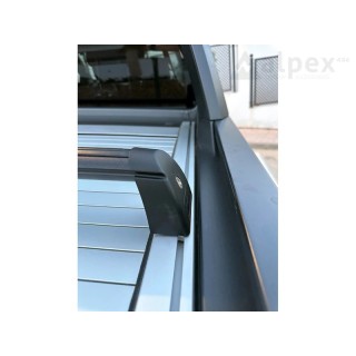 BARRES TRANSVERSALES VOLKSWAGEN AMAROK 2023 AUJOURD'HUI DOUBLE CABINE pour Couvre Benne Coulissant Electrique Origine