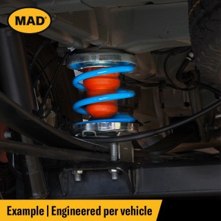 Ressort NISSAN NV400 2021 AUJOURD'HUI SET Ressorts Auxiliaires HD 2 pieces ARRIERE + 30mm 400kgs+