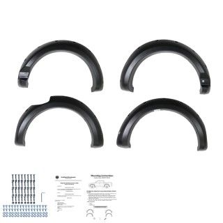 Elargisseurs d'Ailes FORD RANGER 2019 2022 DOUBLE CABINE SET vis decorative 4.5 cms noir mat avec capteur - AccessAuto4x4