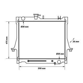 Radiateur Isuzu D-Max 2012 2016 REF IZ4032