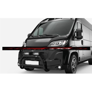 PARE BUFFLE TOYOTA PROACE MAX 2024 AUJOURD'HUI HOMOLOGUE NOIR  BARRE DE RENFORT TUBE