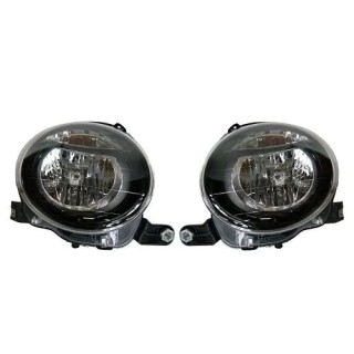 Set phare droit gauche Black Line Fiat 500 500C Abarth 10.2007 +  REF 51787491
