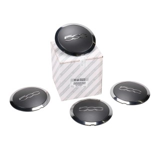 Capuchon de moyeu ORIGINAL CHROM origine Fiat 500 2007+ REF 51884867