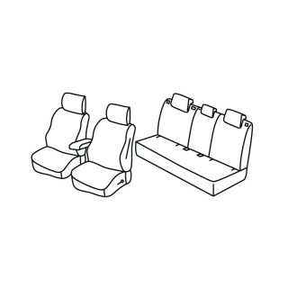 Housses siege auto DACIA BIGSTER 2025 AUJOURD'HUI 5 places