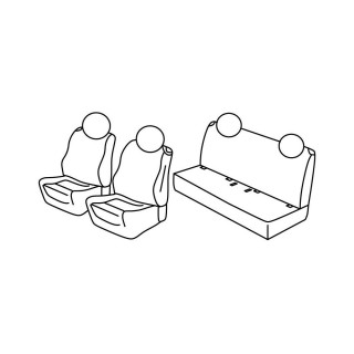 Housses siege auto FIAT 500 Hybride Dolce Vita 2019 2024