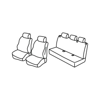 Housses siege auto FORD TRANSIT CONNECT 5 places 2022 AUJOURD'HUI