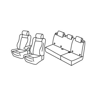 Housses siege auto KMERCEDES CLASSE B 2005 2008