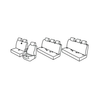 Housses siege auto MERCEDES SPRINTER 9 places 2018 AUJOURD'HUI