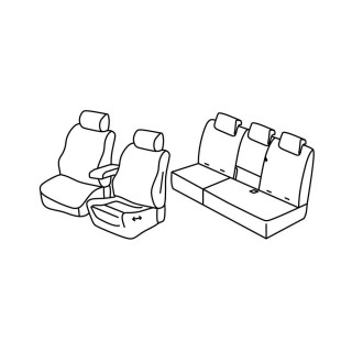 Housses siege auto OPEL CROSSLAND X 2017 2020