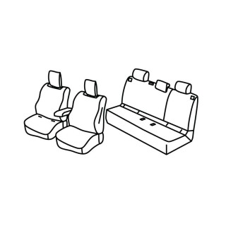 Housses siege auto RENAULT CAPTUR HYBRIDE 5 portes 2024 AUJOURD'HUI