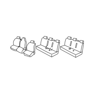 Housses siege auto RENAULT TRAFIC 9 PLACES 2021 AUJOURD'HUI