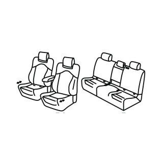 Housses siege auto SKODA KODIAQ Selection 2024 AUJOURD'HUI