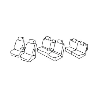 Housses siege auto TOYOTA LAND CRUISER 250 7 places 2024 AUJOURD'HUI