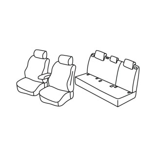 Housses siege auto VOLKSWAGEN GOLF VIII Life 5 portes 2020 2024