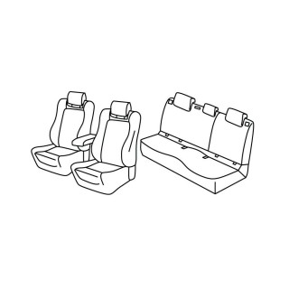 Housses siege auto VOLKSWAGEN POLO GTI 5 PORTES 2021 AUJOURD'HUI