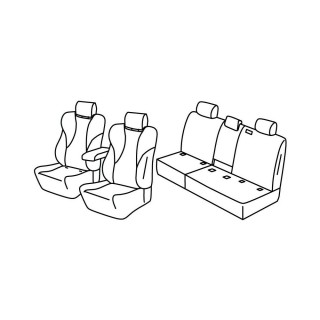 Housses siege auto VOLKSWAGEN TIGUAN 2023 AUJOURD'HUI