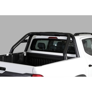 ROLL BAR MAXUS T60 MAX 2025 PRESENT STAINLESS STEEL DOUBLE BARS BLACK 76mm WITH CROSS BARS - AccessAuto4x4