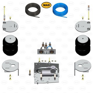 Rear Air Suspension KIT for TOYOTA HILUX 2016 TO DATE with Specific Compressor - AccessAuto4x4