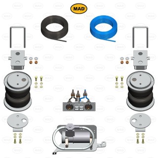 Rear Air Suspension KIT for MITSUBISHI L200 2015 TO PRESENT with Specific Compressor - AccessAuto4x4