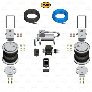 KIT Suspensión Neumática Trasera para FIAT FULLBACK 2016 HOY  con Compresor Sistema Premium - AccessAuto4x4