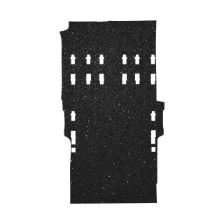 FORD TRANSIT CUSTOM LONG L2 Trunk Mat Two Rows of Seats