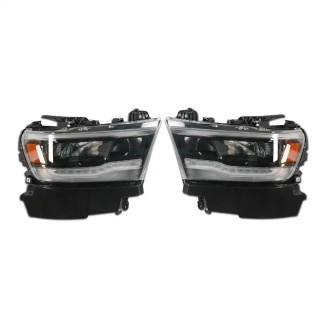Phare DODGE RAM 1500 2019 2023 Set Black Full Led 2 pîeces REF 68316089AH 68316088AH