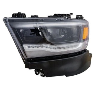 Left Headlight DODGE RAM 1500 2019 2023 Black Full Led 1 piece