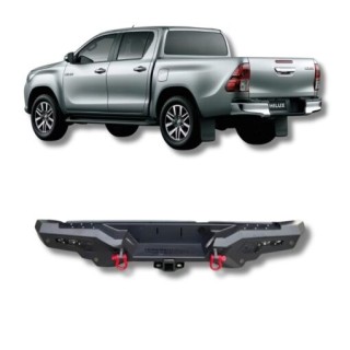 Rear Bumper TOYOTA HILUX VIGO 2005 2015 Steel with LEDs