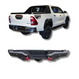 Rear Bumper TOYOTA HILUX REVO 2015 2020 Steel with LEDs