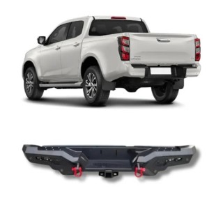 Rear Bumper ISUZU D-MAX 2021 TODAY Steel with LEDs