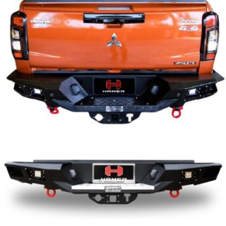 Pare choc arriere MITSUBISHI L200 2019 AUJOURD'HUI Acier Hamer avec Leds