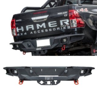 Rear Bumper TOYOTA HILUX 2015 2020 Hamer Steel with LEDs