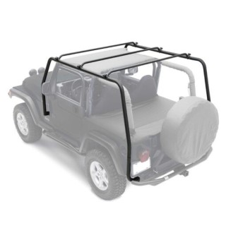 Galería de techo JEEP WRANGLER TJ 2 PUERTAS 1997 2006 acero negro 136kgs