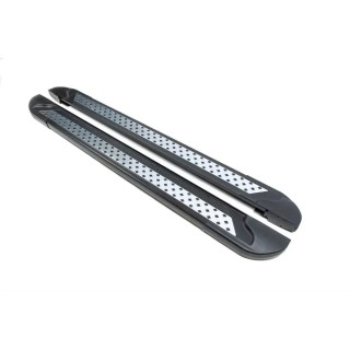 marche pieds TOYOTA HILUX 2020 2025 Aluminium ART NOIR SIMPLE CABINE