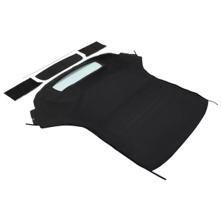 Capote souple noire Mini Cooper/S Cabriolet 2009-2015 avec lunette arrière chauffante