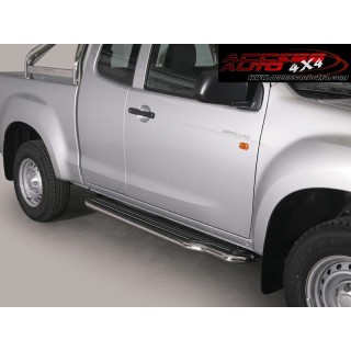 Marche pieds ISUZU D-MAX 2012 2020 Space Cabine Inox Plat