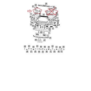 Panneau pare choc avant Droit RAM 1500 DT 2019 - AUJOURD'HUI REF 68403894AD
