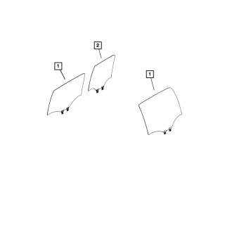 Vitre arriere RAM 1500 DT 2019 -2025  Droite REF 68276780AD