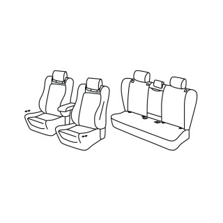 Fundas asiento coche SKODA SUPERB BREAK DSG 2024 HOY 5 PLAZAS