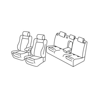 SKODA SUPERB ESTATE DSG 2024 TODAY 5 SEATER Car Seat Covers