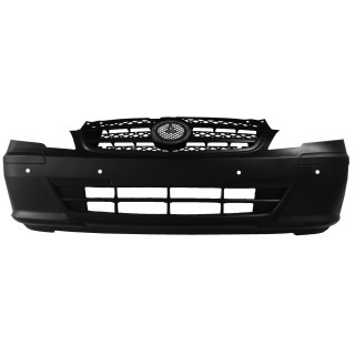 Pare choc avant MERCEDES VITO 2010 2014 noir, avec emplacements radars, sans option lave-phares, REF  63988513259B51