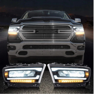 Phares Full LED DODGE RAM 1500 DT 2019 2024  SET LEDS MATRIX