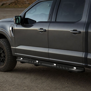 marche pieds FORD F150 CREW CAB 2015 2025 Acier Leds